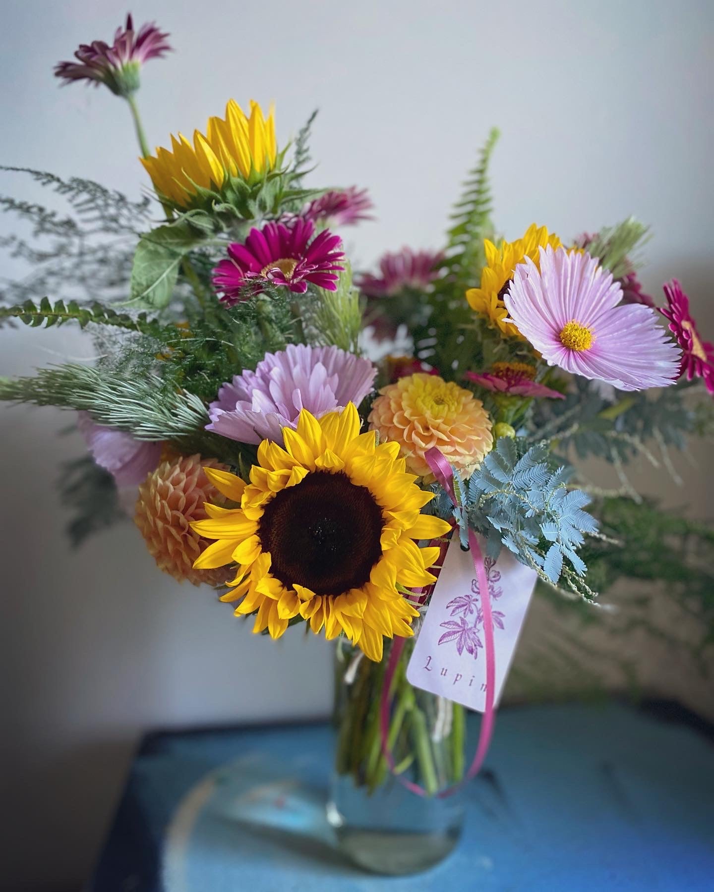 Lupin Botanical Posy Jar