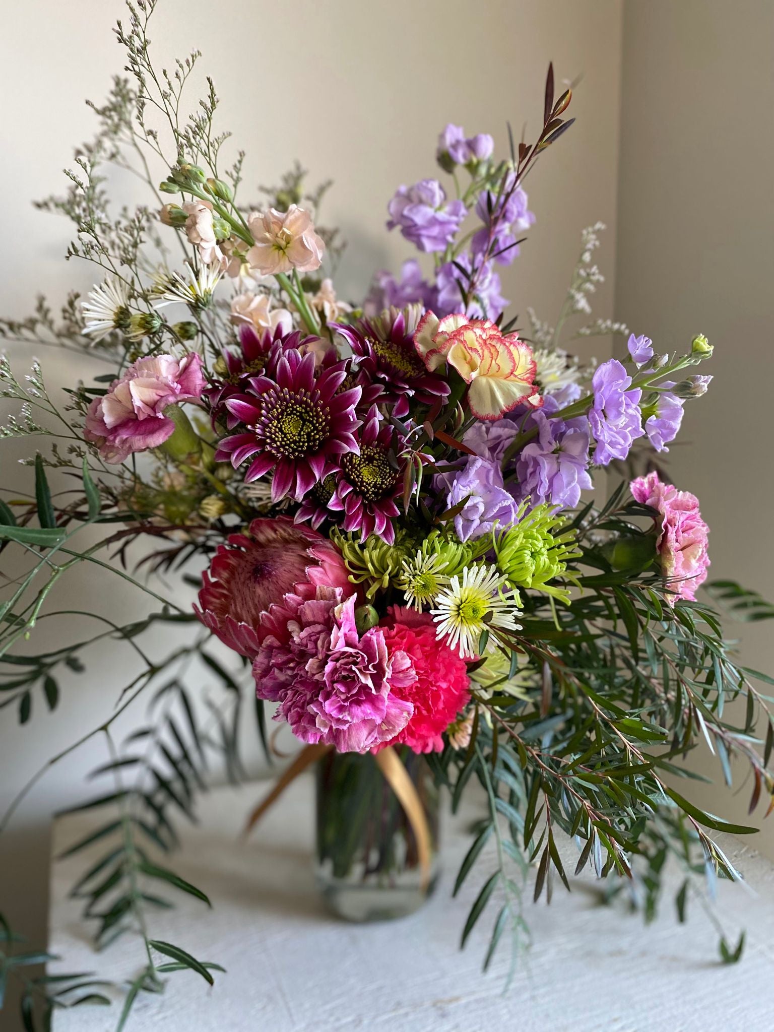 Lupin Botanical Posy Jar